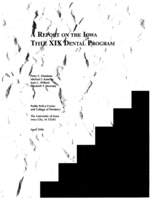 A Report on the Iowa Title XIX Dental Program