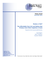 Ready or Not? The Affordable Care Act and Safety-Net Primary Care Clinic Capacity in Iowa