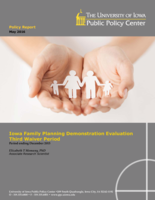 Iowa Family Planning Demonstration Evaluation Third Waiver Period. Period ending December 2015
