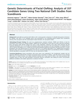 Genetic determinants of facial clefting: analysis of 357 candidate genes using two national cleft studies from Scandinavia