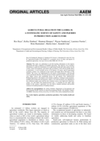 Agricultural health in The Gambia II: A systematic survey of safety and injuries in production agriculture