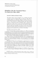 Reliability of the 60+ functional fitness test battery for older adults