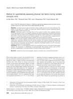 Method for quantitatively assessing physical risk factors during variable noncyclic work.