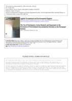 The Use of Participatory Action Research and Ergonomics in the Prevention of Work-Related Musculoskeletal Disorders in the Newspaper Industry