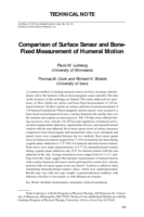 Comparison of Surface Sensor and Bone-Fixed Measurement of Humeral Motion