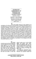 Schematic Assessments of Presidential Candidates