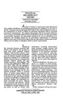 Political Self-Efficacy Tested
