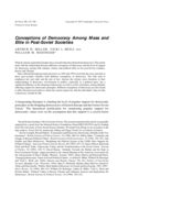 Conceptions of Democracy Among Mass and Elite in Post-Soviet Societies