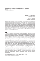 Split-Ticket Voting: the Effects of Cognitive Madisonianism