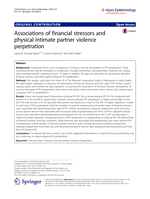 Associations of financial stressors and physical intimate partner violence perpetration