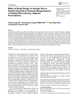 Effect of Study Design on Sample Size in Studies Intended to Evaluate Bioequivalence of Inhaled Short-Acting β-Agonist Formulations