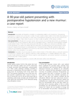 A 90-year-old patient presenting with postoperative hypotension and a new murmur: a case report