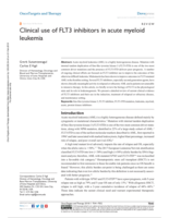 Clinical use of FLT3 inhibitors in acute myeloid leukemia