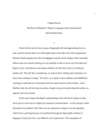 “The Root of Humanity”: Hegel on Language and Communication
