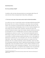 The Voice and Modern Media