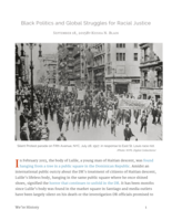 Black Politics and Global Struggles for Racial Justice