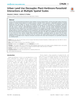 Urban Land Use Decouples Plant-Herbivore-Parasitoid Interactions at Multiple Spatial Scales