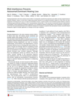 RNA Interference Prevents Autosomal-Dominant Hearing Loss