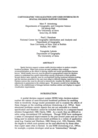 Cartographic visualization and user interfaces in spatial decision support systems