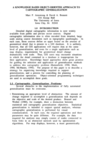 A knowledge based object-oriented approach to cartographic generalization