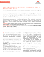 Gamifying Accelerometer Use Increases Physical Activity Levels of Sedentary Office Workers