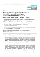 Epigenetic Determinants of CYP1A1 Induction by the Aryl Hydrocarbon Receptor Agonist 3,3',4,4',5-Pentachlorobiphenyl (PCB 126)