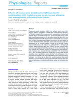 Effects of transcranial direct current stimulation in combination with motor practice on dexterous grasping and manipulation in healthy older adults