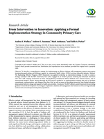 From Intervention to Innovation: Applying a Formal Implementation Strategy in Community Primary Care.