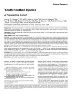 Youth football injuries: A prospective cohort