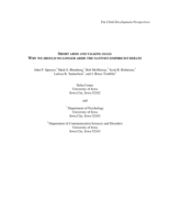 Short Arms and Talking Eggs: Why We Should No Longer Abide the Nativist-Empiricist Debate