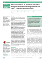 Predictive value of prebronchodilator and postbronchodilator spiroometry for COPD features and outcomes