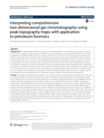 Interpreting comprehensive two‑dimensional gas chromatography using peak topography maps with application to petroleum forensics