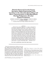 Platelet-Derived Growth Factor Receptor-Alpha-Expressing Cells Localize to the Alveolar Entry Ring and Have Characteristics of Myofibroblasts During Pulmonary Alveolar Septal Formation