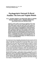 Psychogeriatric outreach to rural families: the Iowa and Virginia models