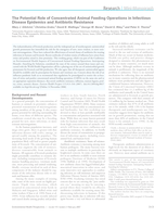 The Potential Role of Concentrated Animal Feeding Operations in Infectious Disease Epidemics and Antibiotic Resistance.