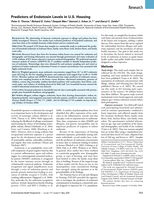 Predictors of Endotoxin Levels in U.S. Housing.