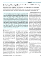 Monitoring and Modeling of Emissions from Concentrated Animal Feeding Operations: Overview of Methods.