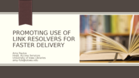 Promoting Use of Link Resolvers for Faster Delivery