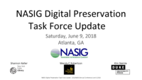 NASIG Digital Preservation Task Force Update