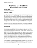 Two Cities and Two Rivers: A Collaborative Flood Response