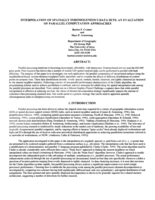 Interpolation of spatially inhomogenous data sets: An evaluation of parallel computation approaches