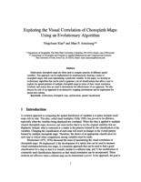 Exploring the visual correlation of choropleth maps using an evolutionary algorithm