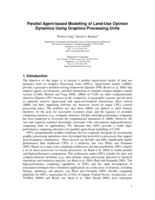 Parallel Agent-based Modelling of Land-Use Opinion Dynamics Using Graphics Processing Units