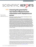 Assessing the potential for raw meat to influence human colonization with Staphylococcus aureus