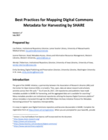 Best Practices for Mapping Digital Commons Metadata for Harvesting by SHARE