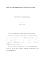 Rethinking the mood and anxiety disorders: a quantitative hierarchical model for DSM-V