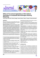 Effect of Two-minute Application of 35% Sodium Ascorbate on Composite Bond Strength following Bleaching