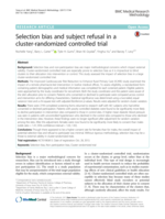 Selection bias and subject refusal in a cluster-randomized controlled trial