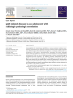 IgG4-related disease in an adolescent with radiologic-pathologic correlation