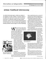Cornea: Confocal microscopy